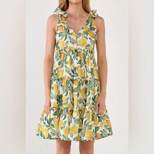 English Factory Lemon Dress- Size S